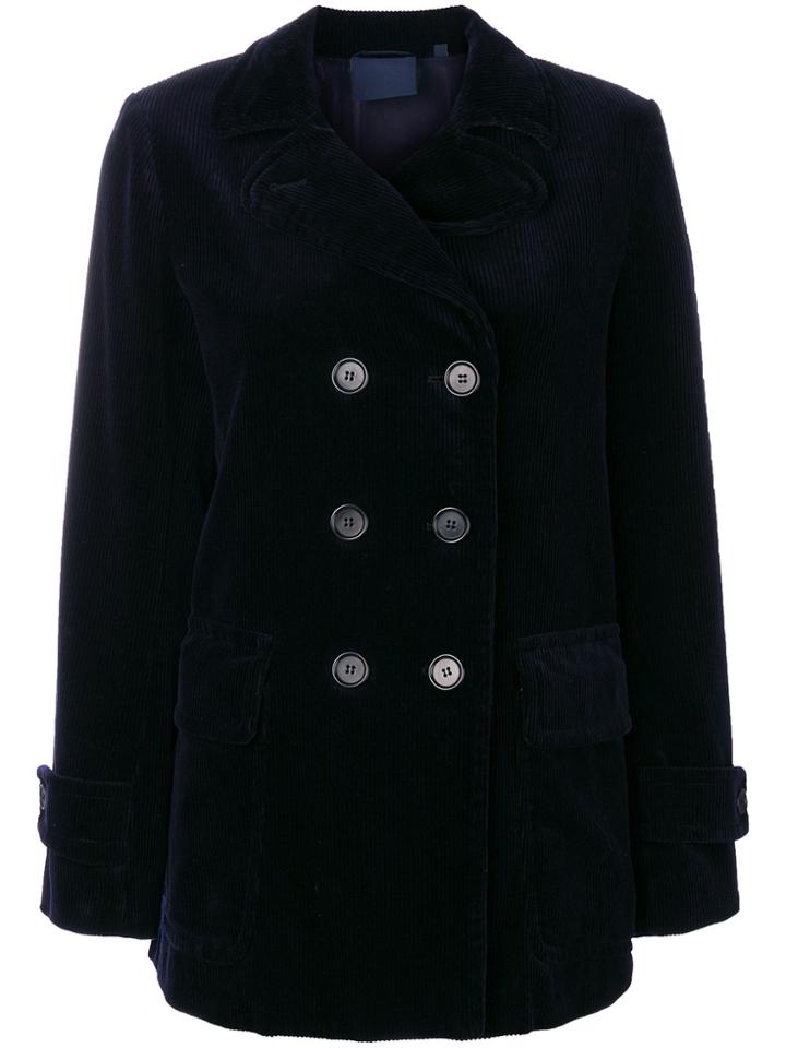 Aspesi Double Breasted Jacket - Blue
