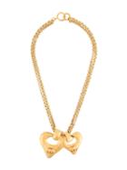 Chanel Pre-owned Chanel Chain Heart Motif Necklace - Gold