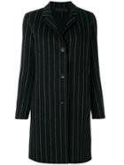 Pinstripe Buttoned Coat - Women - Cashmere/wool - S, Black, Cashmere/wool, Rag & Bone
