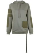 Helmut Lang Patch Pocket Hoodie, Women's, Size: Small, Green, Cotton