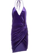 Alexandre Vauthier Ruched Mini Dress - Purple