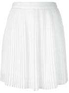 Kenzo Pleated Lace Skirt, Women's, Size: 36, White, Polyester/triacetate