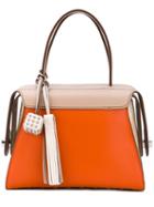 Tod's - Contrast Tote Bag - Women - Leather - One Size, Yellow/orange, Leather