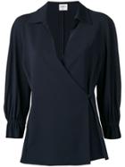 Giorgio Armani Vintage 2000's Envelope Blouse - Black