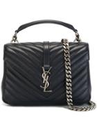 Saint Laurent Medium Collège Monogram Tote - Blue