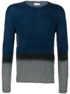 Etro - Contrast Pullover - Men - Cashmere - L, Blue, Cashmere