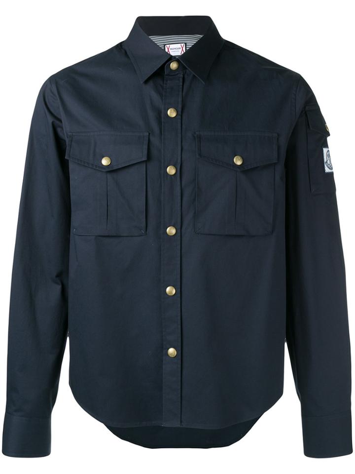 Moncler Gamme Bleu Cargo Pocket Shirt - Blue