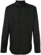 Dolce & Gabbana Bib Shirt, Men's, Size: 37, Black, Cotton