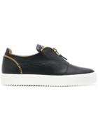 Giuseppe Zanotti Design Zip Detail Slip-on Sneakers - Black