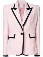 Ingie Paris Contrast Trimmed Blazer - Pink