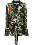 Off-white (beige) - Pyjama Belted Blouse - Women - Silk/cotton - Xs, Women's, Silk/cotton