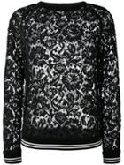 Valentino - Lace Top - Women - Cotton/polyamide/viscose - Xs, Black, Cotton/polyamide/viscose