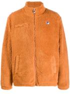 Fila Faux Fur Zipped Jacket - Brown