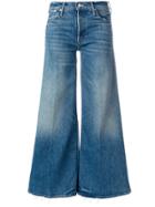 Mother The Stunner Roller High Waist Cropped Flare Jeans - Blue