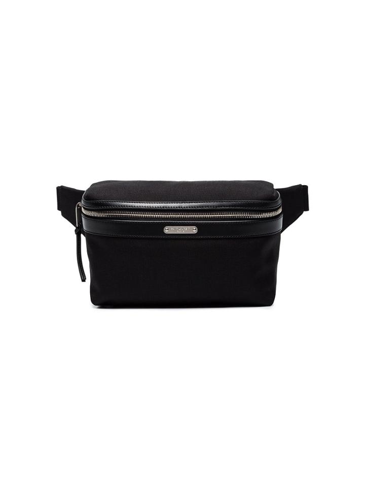 Saint Laurent Canvas Cross Body Bag - Black