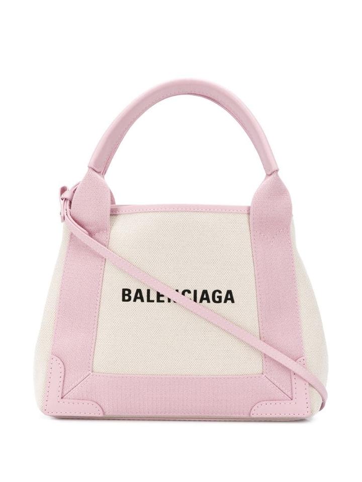 Balenciaga Navy Xs Cabas Tote Bag - Neutrals