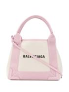 Balenciaga Navy Xs Cabas Tote Bag - Neutrals
