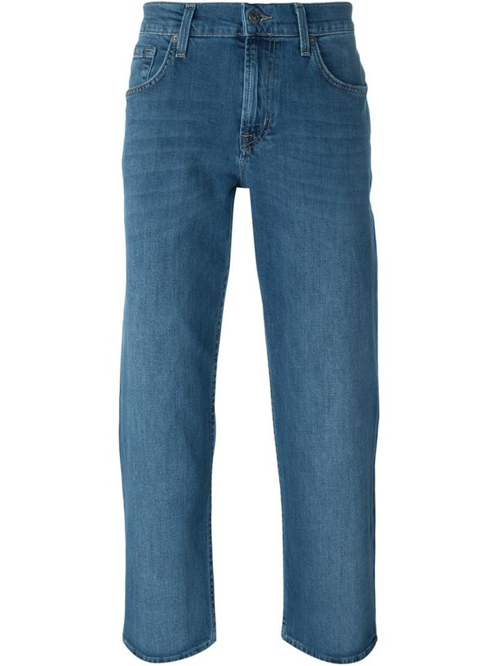 7 For All Mankind Slimmy Jeans, Men's, Size: 36, Blue, Cotton/spandex/elastane