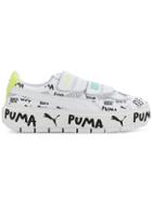 Puma Low Top Leather Trainers - White