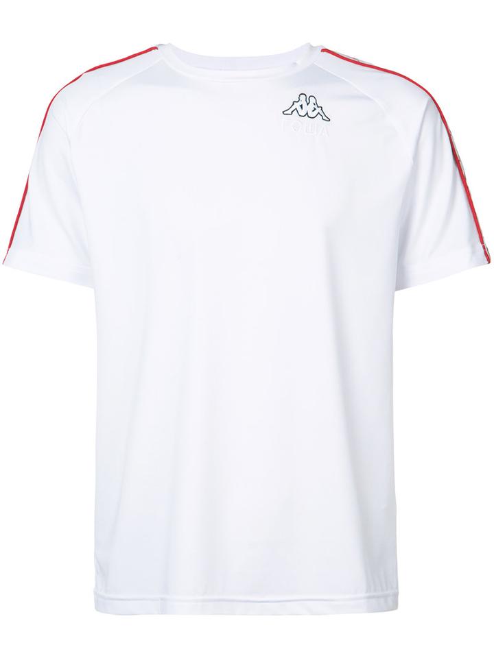 Gosha Rubchinskiy - Gosha Rubchinskiy X Kappa Logo Print T-shirt - Men - Polyester/spandex/elastane - S, White, Polyester/spandex/elastane