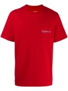Supreme Mesh Stripe Pocket T-shirt - Red