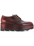 Prada Platform Lace-up Shoes - Brown