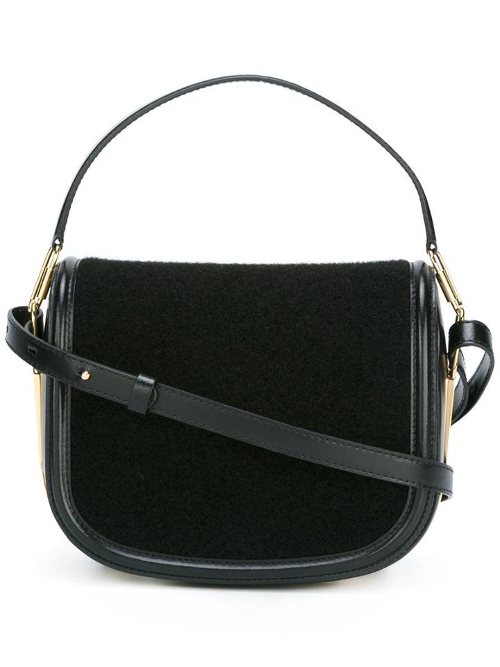 Olympia Le-tan 'carson' Shoulder Bag, Women's, Black, Cotton/calf Leather/metal (other)