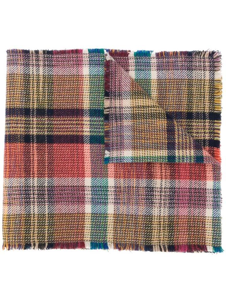 Missoni Check-print Scarf - Red