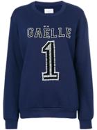 Gaelle Bonheur Embroidered Sweatshirt - Blue