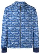Philipp Plein Time Windbreaker Jacket, Men's, Size: Xl, Blue, Polyester