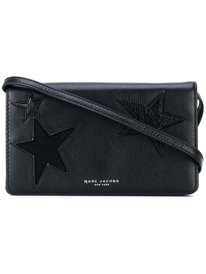 Marc Jacobs 'star Patchwork' Wallet Crossbody Bag, Women's, Black