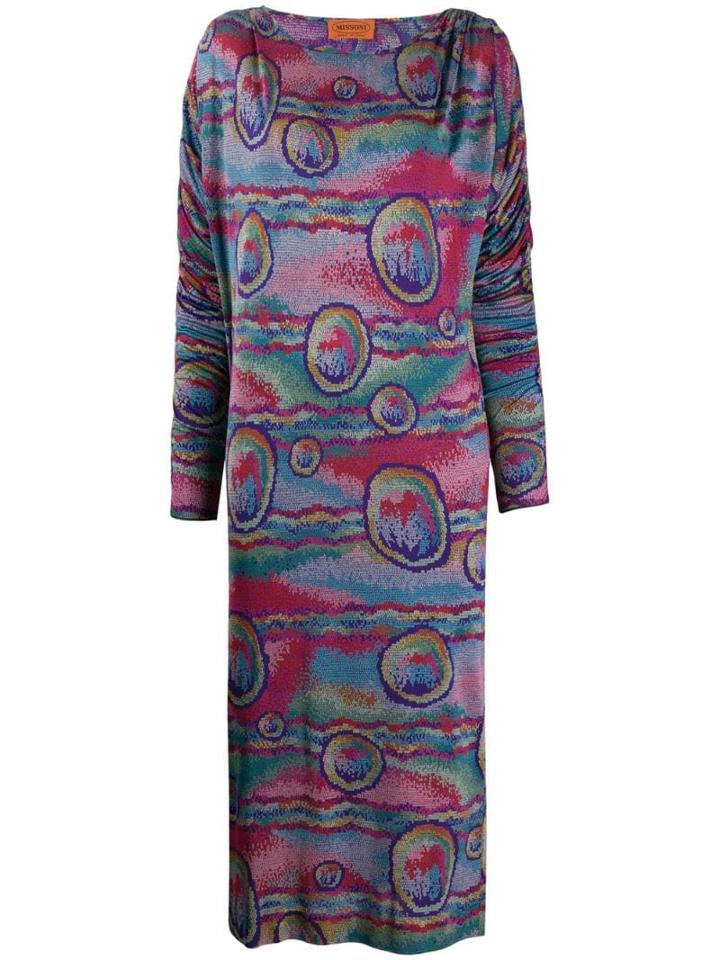 Missoni Pre-owned Printed Mini Dress - Blue