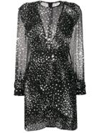 Jovonna Star Print Mini Dress - Black