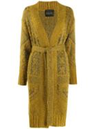 Roberto Collina Patterned Long Cardigan - Yellow