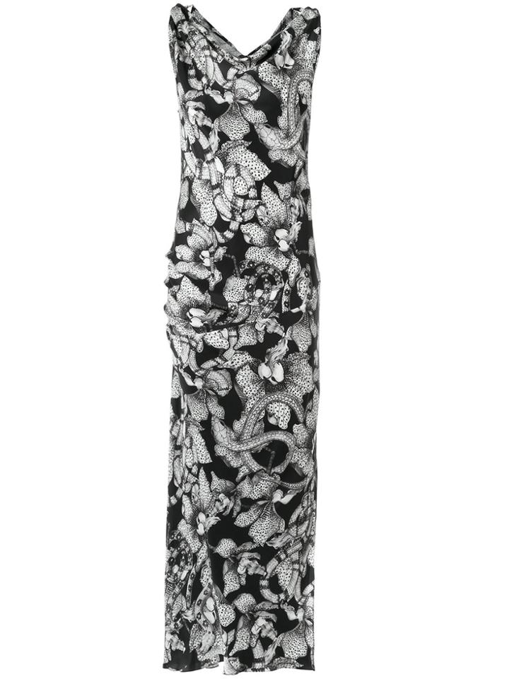 Tufi Duek Printed Gown - Black