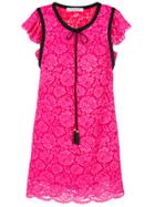 Philosophy Di Lorenzo Serafini Lace-embroidered Mini Dress - Pink &