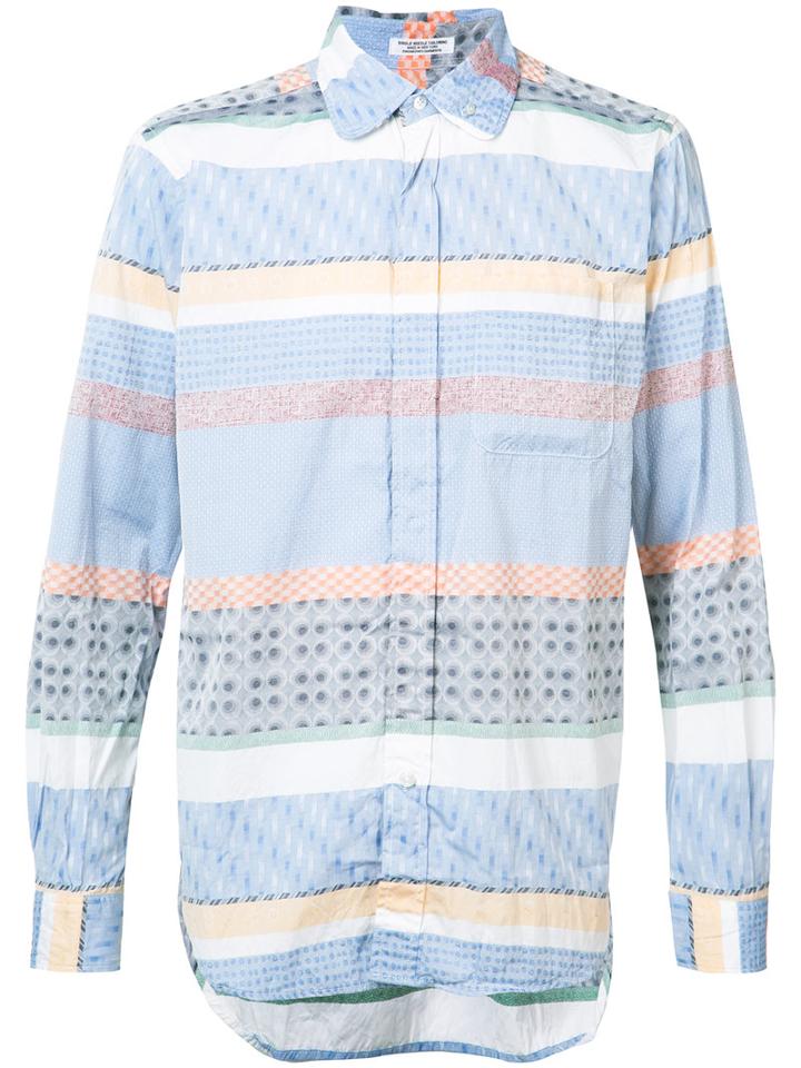 Engineered Garments - Striped Shirt - Men - Cotton - S, Blue, Cotton