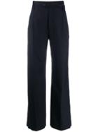Maison Margiela Asymmetric Oversized High-rise Trousers - Blue