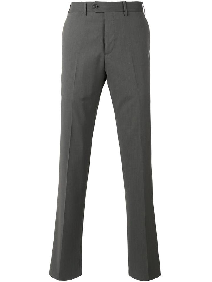 Armani Collezioni - Tailored Trousers - Men - Virgin Wool/viscose - 54, Grey, Virgin Wool/viscose