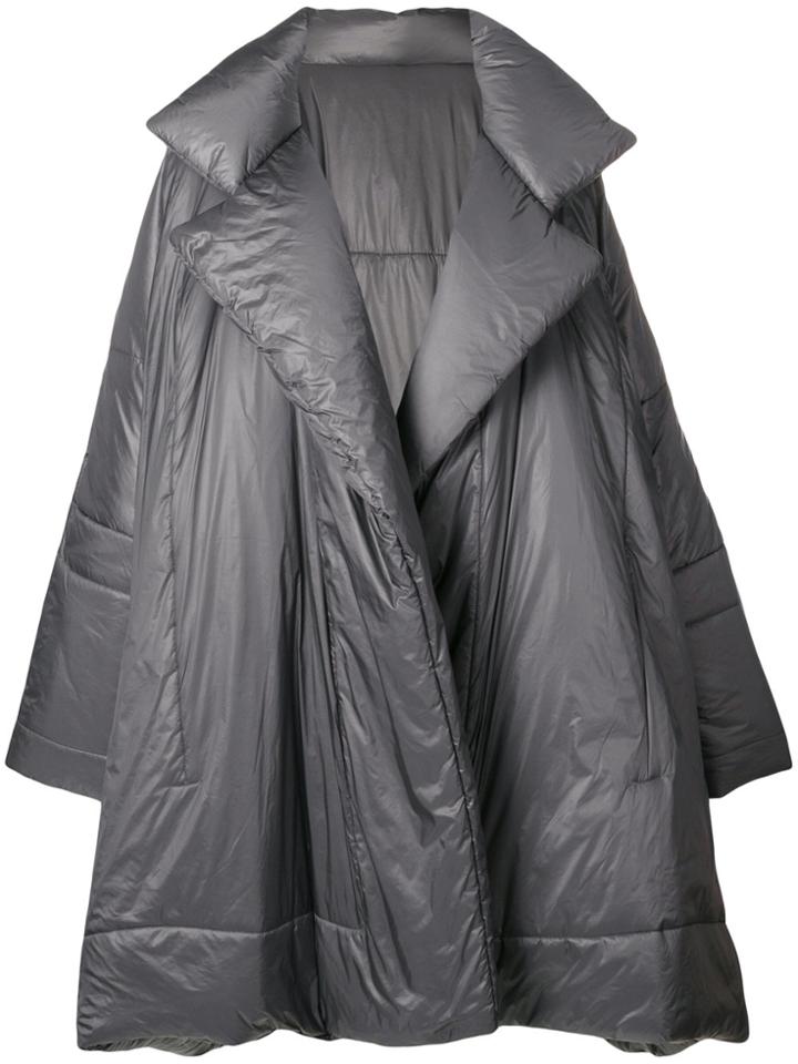 Norma Kamali Long Oversized Coat - Grey