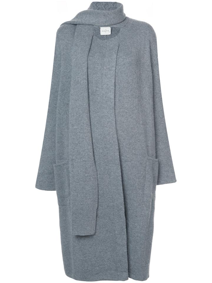Le Kasha Oversized Cardigan - Grey