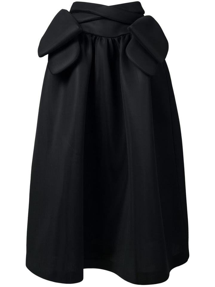 Simone Rocha Bow Detail Maxi Skirt - Black