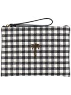 Tomas Maier Chequer Canvas Pouch - Black