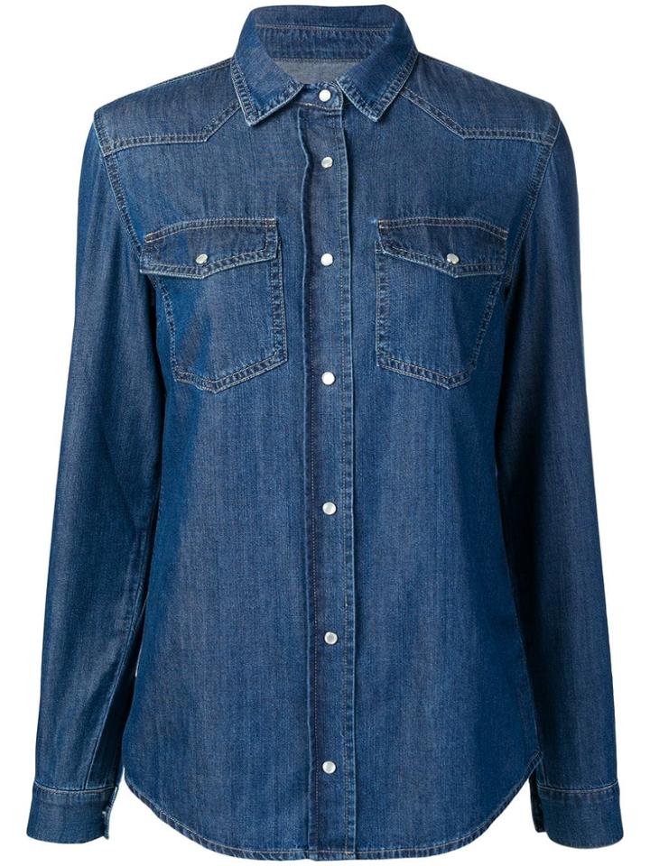 Chiara Ferragni Relaxed Denim Shirt - Blue