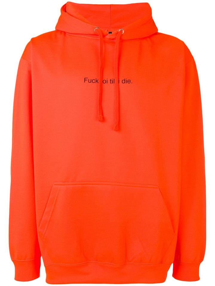 F.a.m.t. Graphic Print Hoodie - Orange