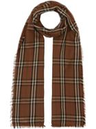 Burberry Vintage Check Lightweight Cashmere Scarf - Brown