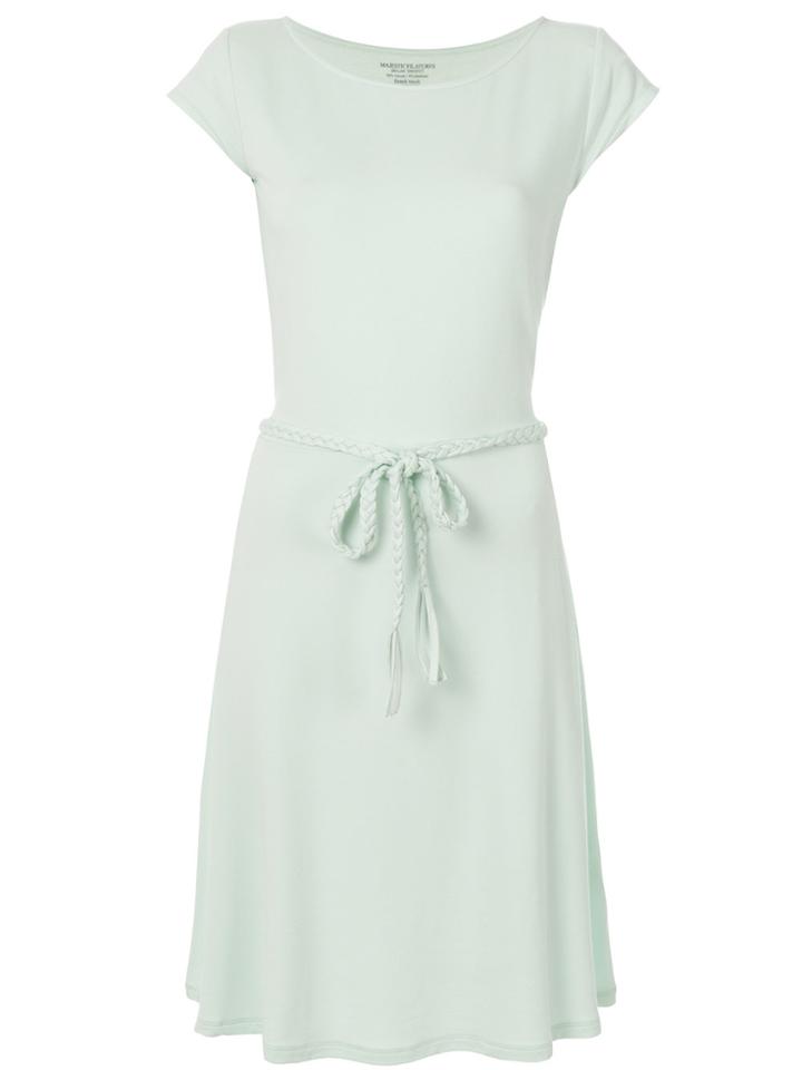 Majestic Filatures Tie Waist Midi Dress - Green