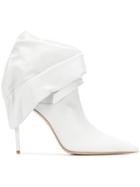 Miu Miu Stiletto Ankle Boots - White