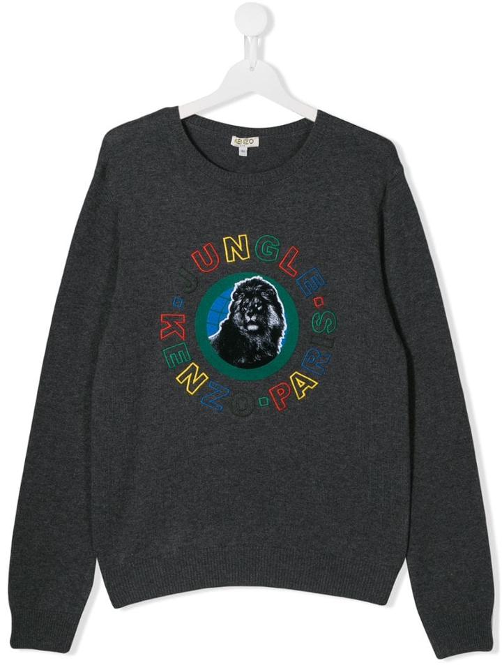 Kenzo Kids Jungle Sweater - Grey