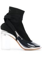 Mm6 Maison Margiela Contrast Ankle Boots - White